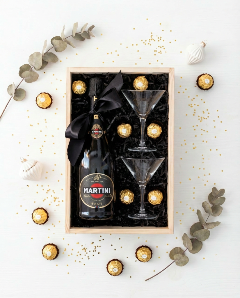 luxusní dárkový box – midnight martini gold