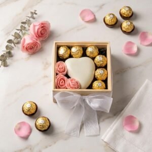 Dřevěný dárkový box Sweet Heart