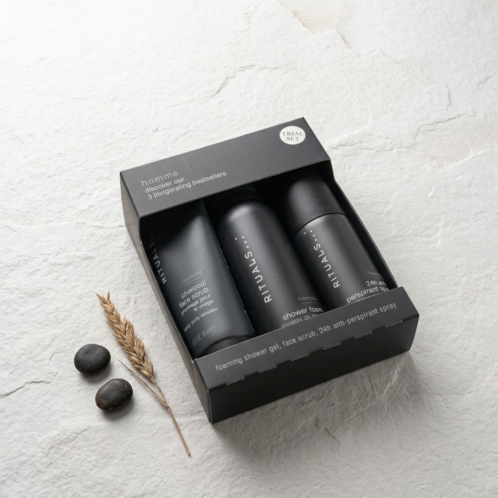 Carbon Noir — Dárkový box s pánskou kosmetikou Rituals - Obrázek 4